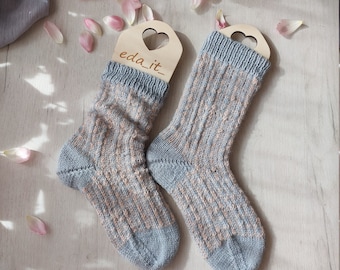 PATRÓN DE TEJIDO Calcetines básicos * Patrón de tejido de calcetines para principiantes * Patrón de tejido de calcetines fáciles de tejer clásicos