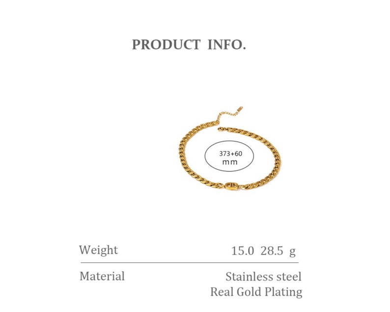 CD Necklace Stainless Steel Gold Plated Etsy