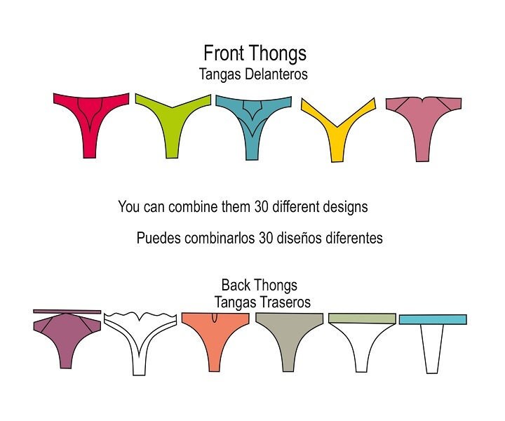 Thong Patterns Pdf Sexy Thong Pdf Sewing Patterns Brazilian Etsy