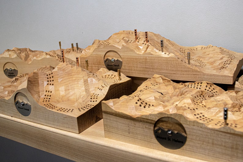 Mt. Cribb Custom Cribbage Board Etsy Canada