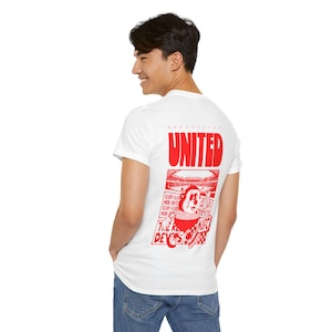 Erwachsene Manchester United Football Club T-Shirt, Fred der Rote, Unisex Manchester United T-Shirt, Weihnachtsgeschenk, Fußballgeschenk, Geschenk für ihn