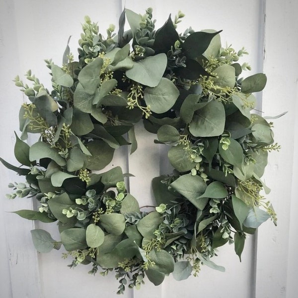 Silver Dollar Wreath Etsy