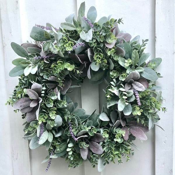 Lambs Ear Wreath Etsy