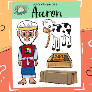 JW Kid&#39;s Stickers | Bible Characters | Aaron | PDF Download