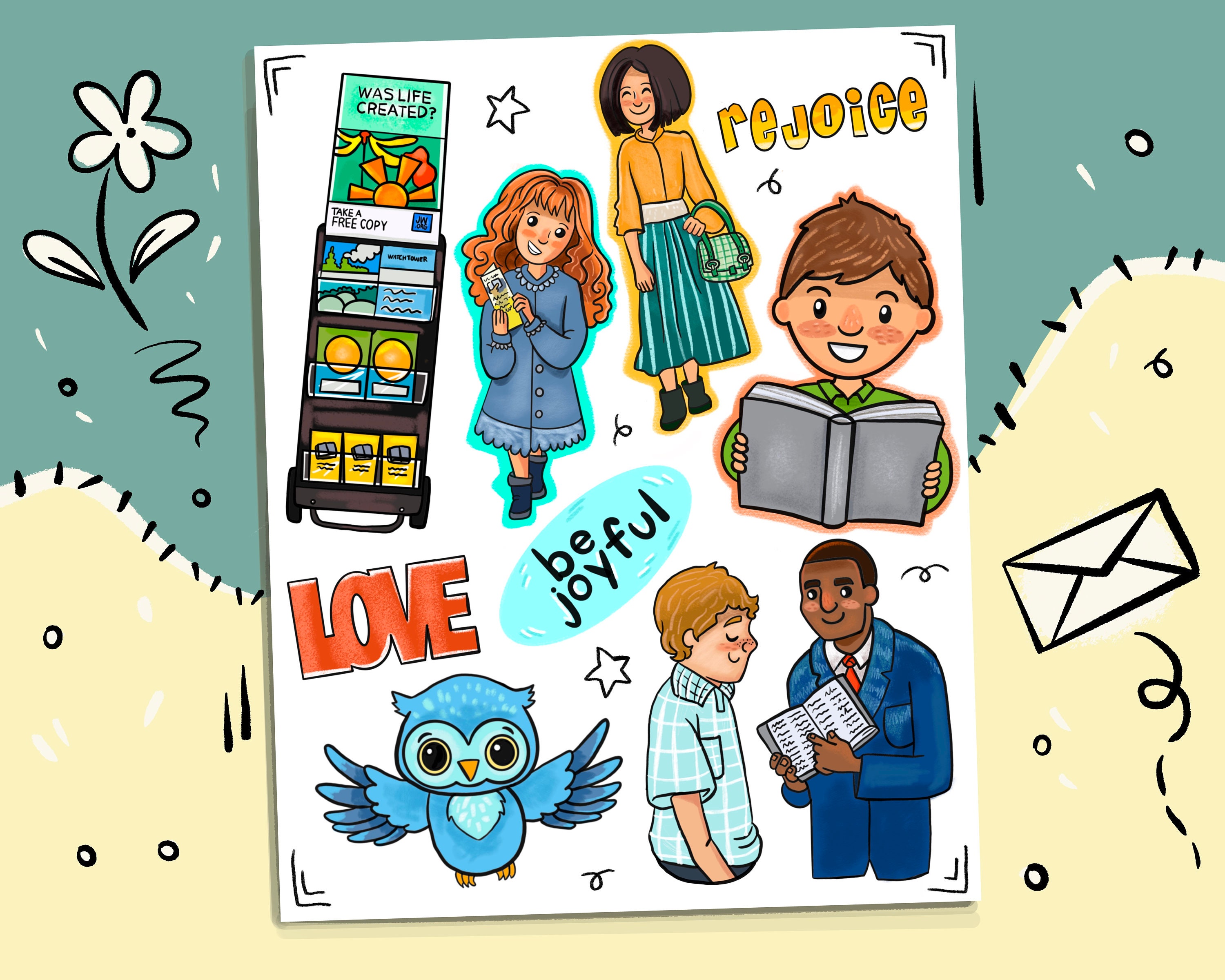 JW Kid's Stickers JW Witnesses PDF Download Etsy