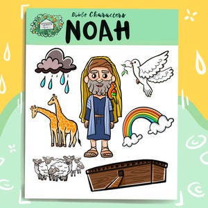 JW Kid&#39;s Stickers | Bible Characters | Noah | PDF Download