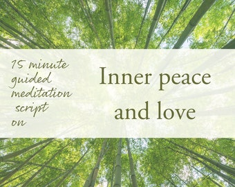 Inner Peace Meditation Script | Self-Love & Abundance (PDF)