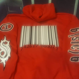 slipknot barcode hoodie