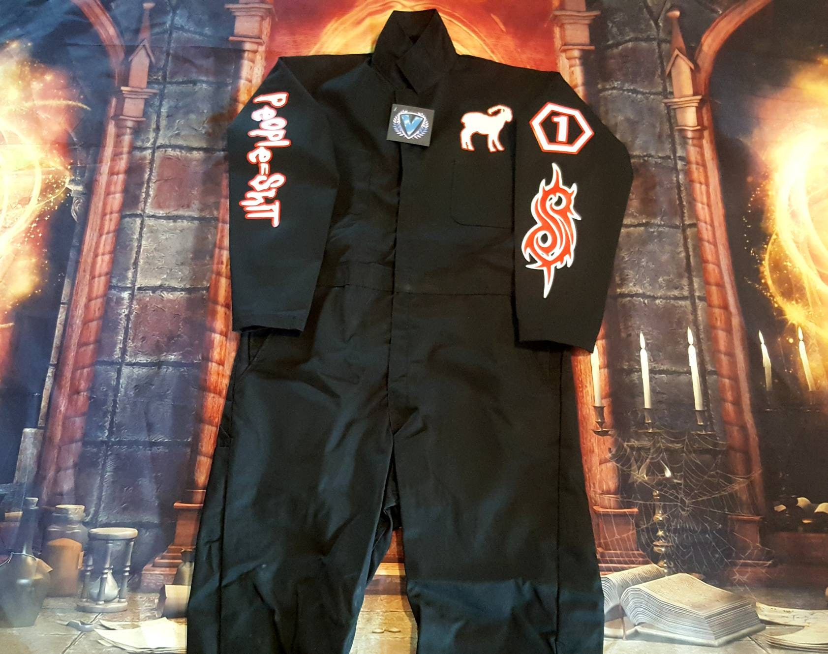 Slipknot Themed Jumpsuit Red Devil! NEW 2023 Revamp, BLACK