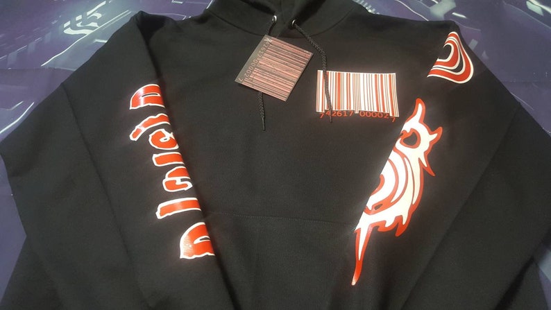 slipknot barcode hoodie