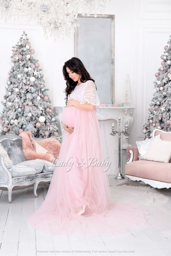 Maternity Dress Photo Shoots Tulle Baby Shower Dress - Etsy New Zealand