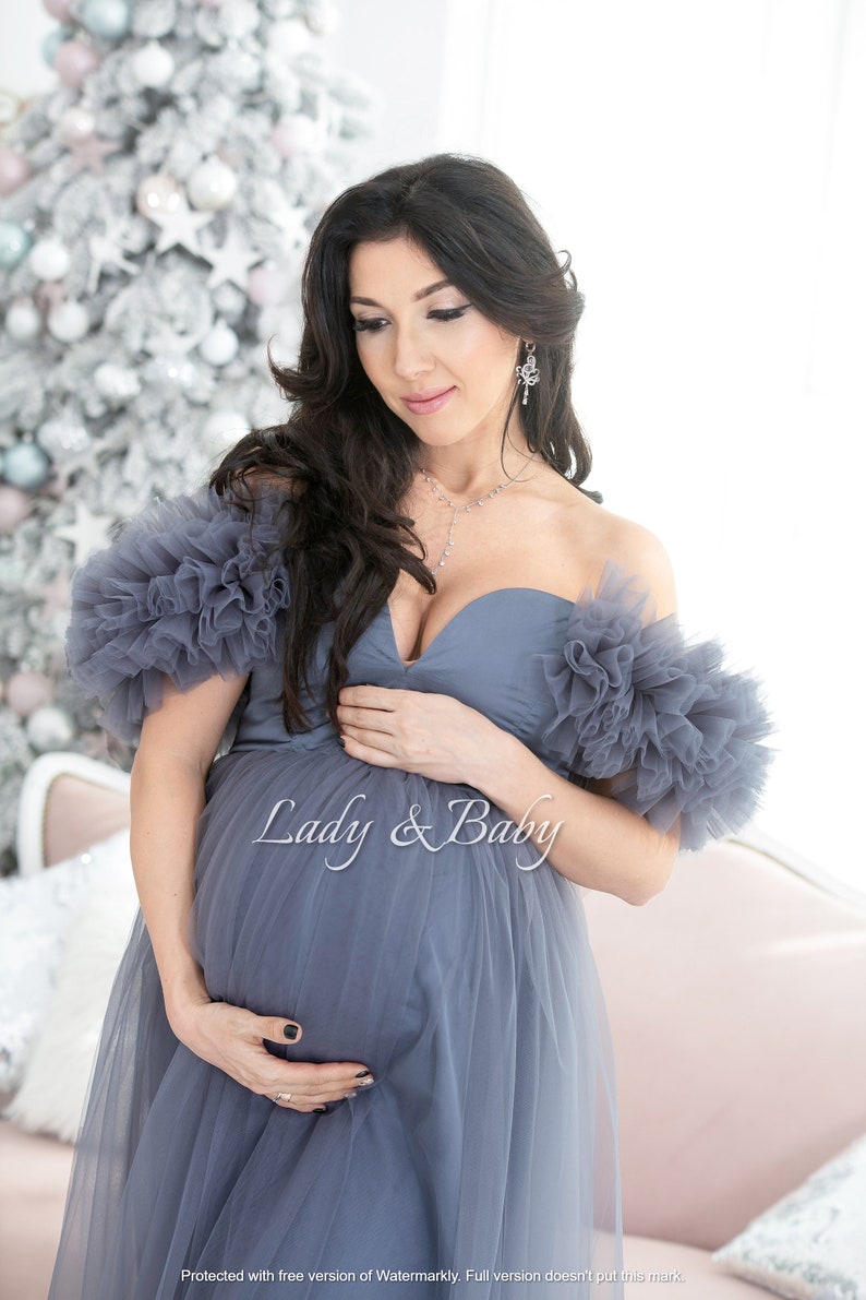 Maternity Dress Photo Shoots Tulle Baby Shower Party Dress - Etsy