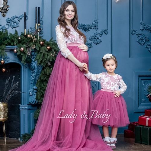 Matching Outfits Maternity Dress 