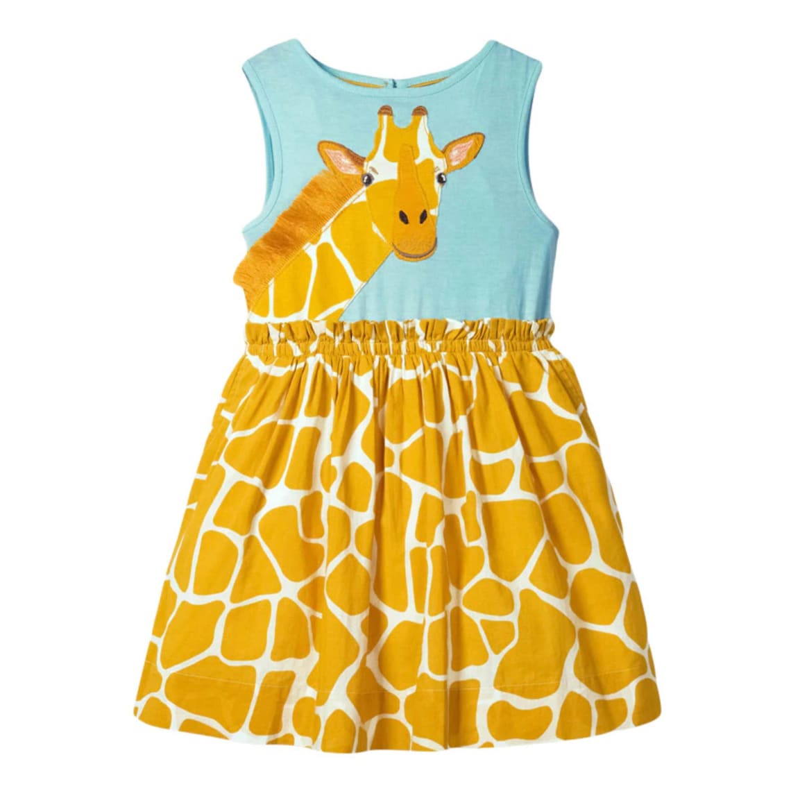 Zoo Animal Print Dress Girls Summer Dress Girls Sleeveless Etsy