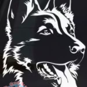 German Shepherd Car Decal: Dog Breed Sticker