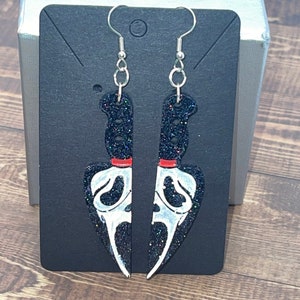 Scream Earrings | Horror Movie Earrings | Halloween Earrings | Scary Earrings | Sublimation Earrings | Gifts for Her | Gifts for Him