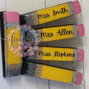 Pencil Stapler | Glitter Stapler | Teacher Gifts | Personalized Teacher Gifts | Customized Stapler | Gifts for her | Gifts for him | Stapler