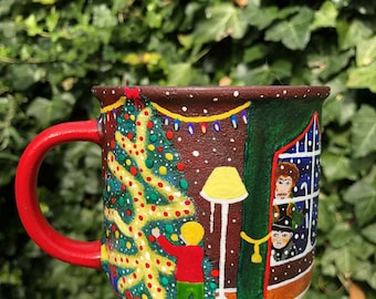 Kevin-allein-Haus-Tasse, McCallister House, Kevin McCallister, Macaulay Culkin, The Float Breakers, 90er, Vintage, Weihnachtstasse