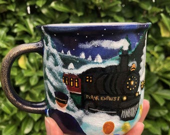 Polar Express Mug, Believe, Christmas mug, fairy christmas, Santa Claus mug, winter mug, magical christmas mug, enchanted, Merry christmas