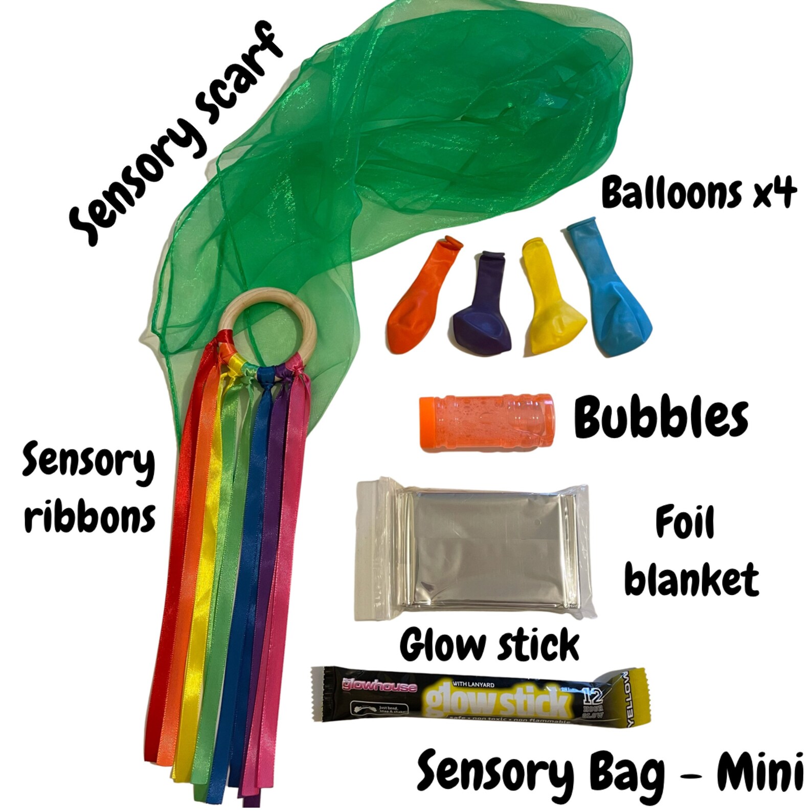 Sensory Bag Mini Sensory Play Sensory Aid Sensory Etsy