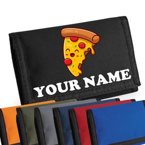 Personalised Pizza Cute Kawa Wallet/Purse - Add Your Name!