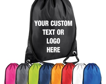 Borsa con coulisse personalizzata - Borsa sportiva da palestra PE personalizzata