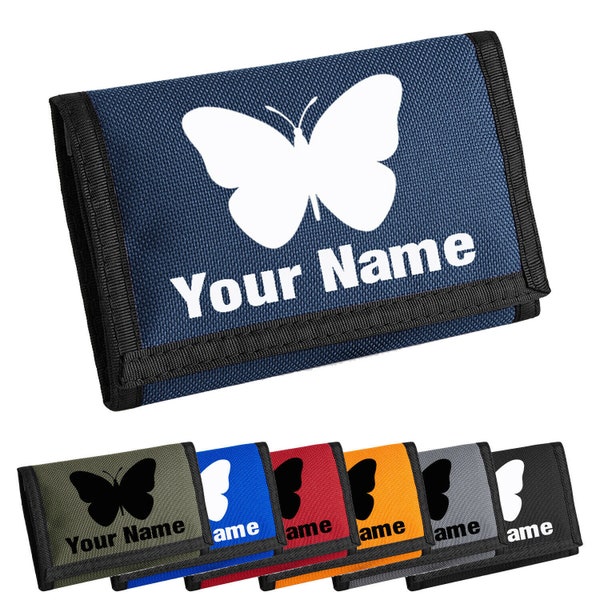 Azure Butterfly Ballet Wallet With Card Holder