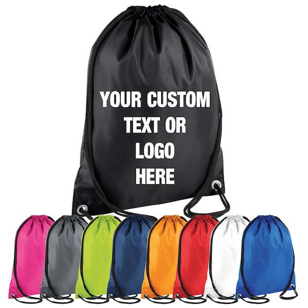 Personalised Drawstring Bag - Custom PE Gym Sports Bag