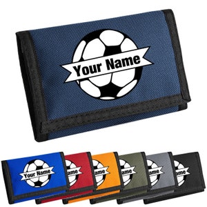 Personalisierte Brieftasche / Geldbörse im Fußball-Karikatur-Ripper-Stil - fügen Sie Ihren Namen hinzu, benutzerdefinierter Druck