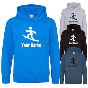 Personalised Kids Surfer Surf Hoodie - Add Your Name!