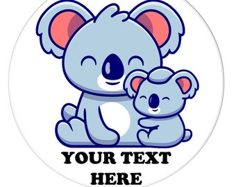 Personalised Mummy Koala Fridge Magnet Mothers Day Mum Gift - Add Your Own Text!