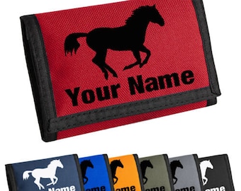 Personalised Horse Ripper Style Wallet/Purse - Add Your Name, Custom Printing