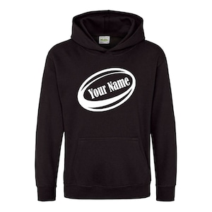 Personalisierter Kinderrugby-Hoodie - fügen Sie Ihren Namen hinzu!