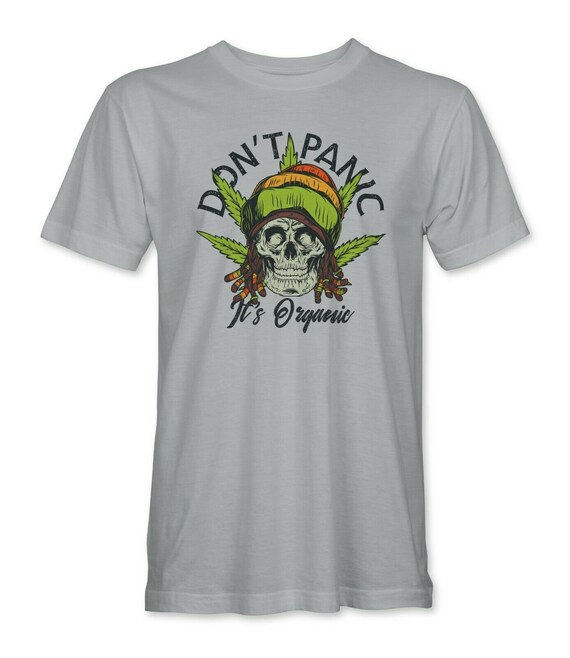 Don't Panic It's Organic Weed Rastafari Mens/Unisex T-Shirt Don't Panic It's Organic Weed Rastafari Mens/Unisex T-Shirt