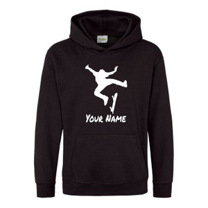 Personalised Kids Skateboarding Hoodie - Add Your Name!