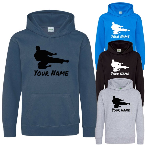 Personalised Kids Karate Martial Arts Hoodie - Add Your Name!