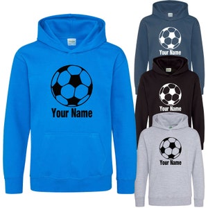 Personalised Kids Football Hoodie - Add Your Name!