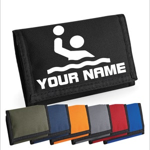 Portefeuille/porte-monnaie personnalisé de style ripper de water-polo - Ajoutez votre nom, impression personnalisée