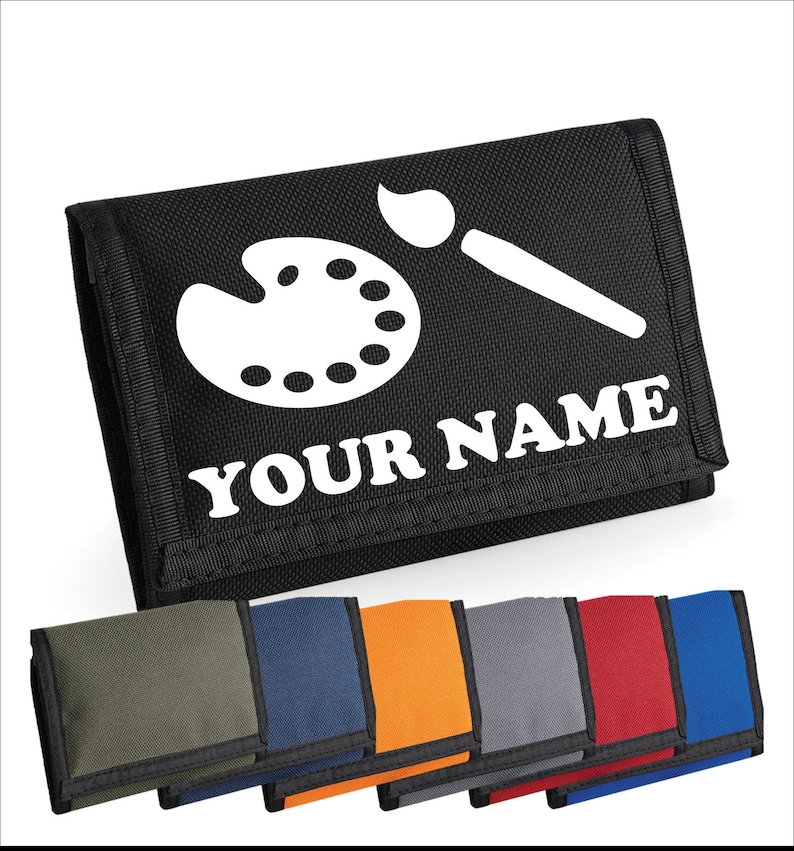 Personalised Artist Palette Art Painter Wallet/purse Add Etsy UK