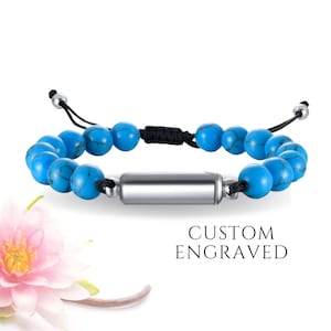 Cremation Bracelet | Urn Bracelet for Human or Pet Ashes for Women | Memorial Bracelet | Engraved Bracelet | Cremation Memorial Jewelry