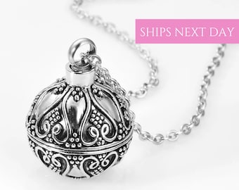 Urn Necklace for Human or Pet Ashes | Flower Urn Necklace | Cremation Necklace | Memorial Jewelry | Cremation Jewelry | Sympathy Gift