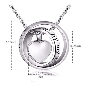 Urn Necklace | Pet Ashes Necklace | Pet Ashes Jewelry Keepsake | Dog Urn Necklace | Pet Sympathy Gift | Paw Necklace | Pet Bereavement Gift image 6