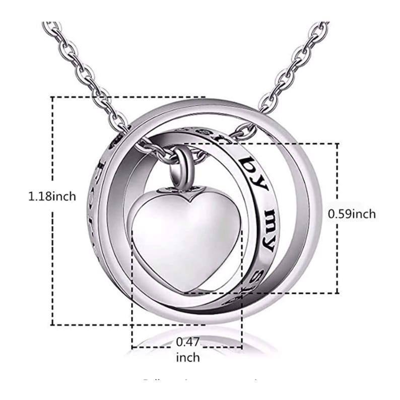 Urn Necklace | Pet Ashes Necklace | Pet Ashes Jewelry Keepsake | Dog Urn Necklace | Pet Sympathy Gift | Paw Necklace | Pet Bereavement Gift image 6