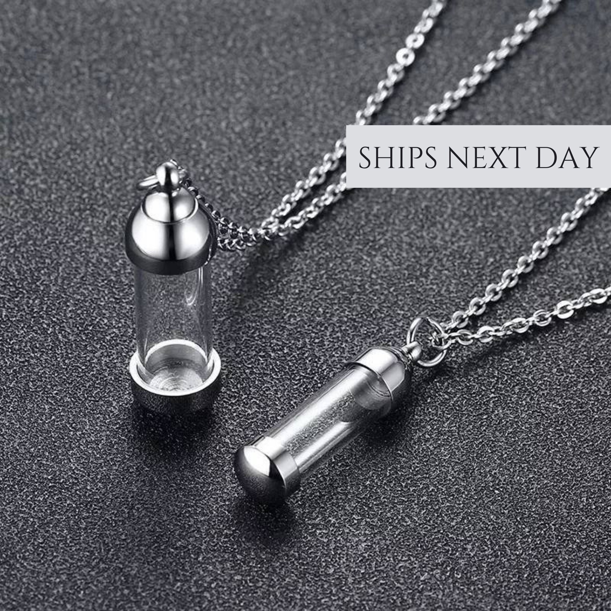 Vial Necklace for Ashes Cremation Necklace Urn Necklace for Human