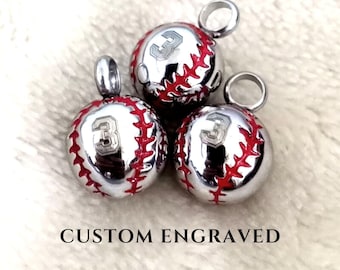 Personalized Baseball Urn Necklace for Man | Human Ashes Keepsake | Cremate Jewelry for Man  Cremation Necklace | Memorial Keepsake Necklace