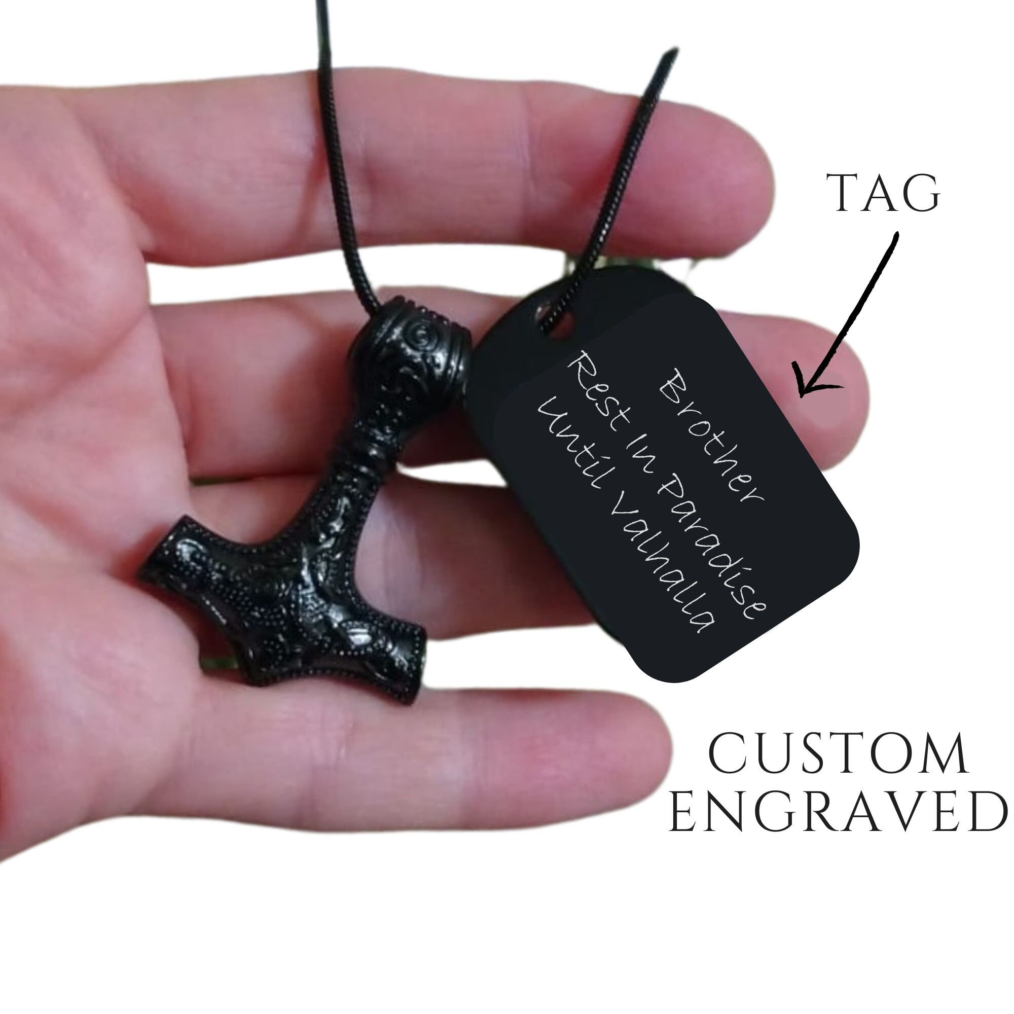 Thor's hammer urn necklace deals