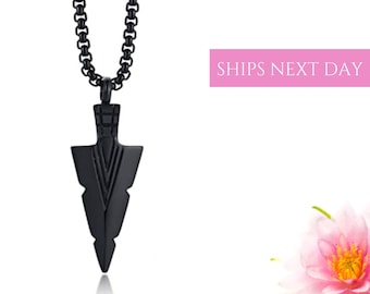 Arrowhead Urn Necklace | Mens Urn Necklace | Cremation Jewelry | Cremation Necklace | Urn Necklace for Human Pet Ashes | Memorial Necklace