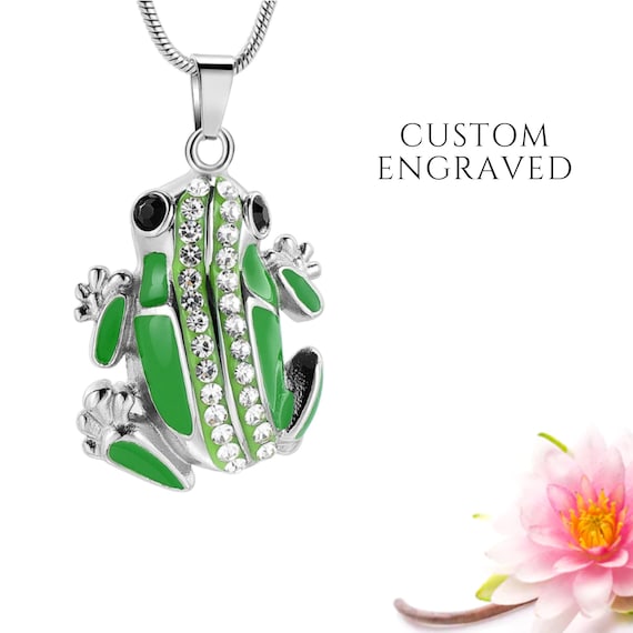Frog urn necklace sale
