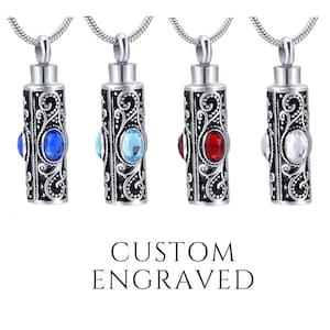 Urn Necklace for Human or Pet Ashes | Cremation Urn Jewelry Necklace | Memorial Necklace |  Personalized Ashes Necklace | Ashes Jewelry