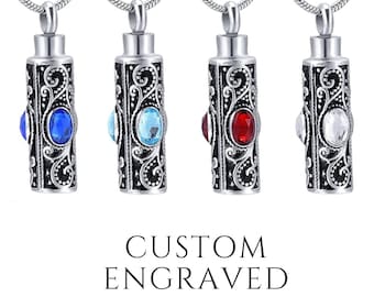 Urnketting voor as van mens of huisdier | Crematie Urn Sieraden Ketting | Gedenkketting | Gepersonaliseerde asketting | As sieraden